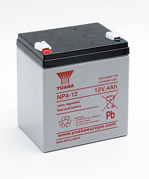YUASA NP4-12    12 VOLT 4 AH AGM BATTERY