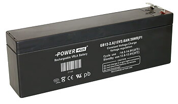 Power Plus Agm-batteri 12V 2,6 Ah