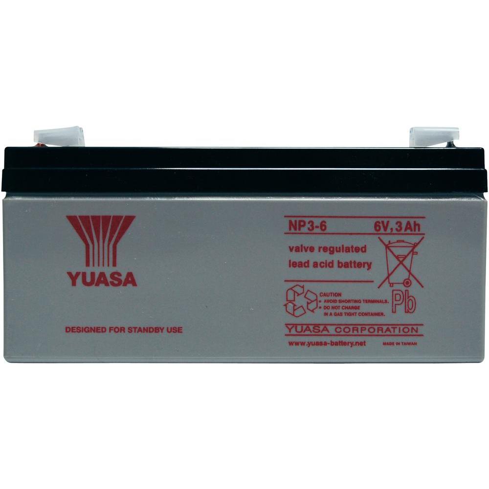 YUASA NP3-6    6 VOLT 3 AH AGM BATTERY