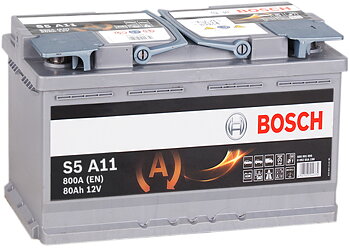 Bosch AGM Start-Stop S5A11 80Ah batteri 12 V 80 Ah CCA 800 A (EN) 
