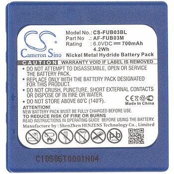 HBC Batteri 6,0v 700mAh Nimh