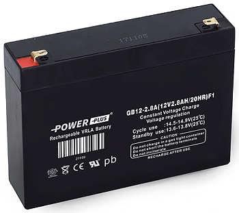 Power Plus Agm-batteri 12V 2.8 Ah