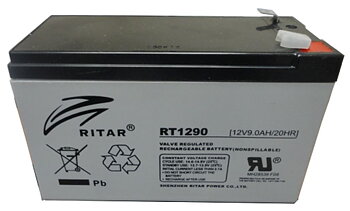 RITAR RT1290-F2  12 VOLT 9 AH AGM BATTERI