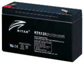 RITAR RT6120-F2   6 VOLT 12 AH AGM BATTERI