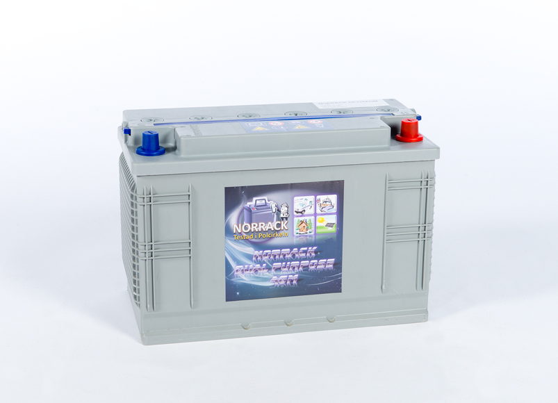 2 st NORRACK Dual Purpose AGM 12 V 115 Ah