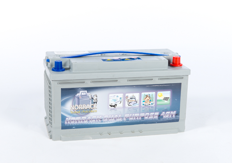 2 st NORRACK Dual Purpose AGM 12 V 100 Ah