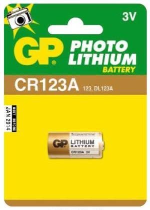 GP CR123A / 123A LITHIUM BATTERY