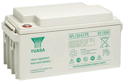 YUASA NPL130-6    6 VOLT 130 AH AGM BATTERY
