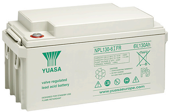 YUASA NPL130-6    6 VOLT 130 AH AGM BATTERY