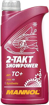 Mannol 2-Takt Olja Snowpower 4L API TC+, 1L