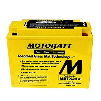 Motobatt AGM batteri MBTX24U