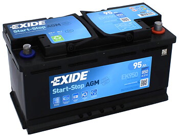 Exide Stop AGM batteri EK960 12 V 96 Ah CCA 850 A (EN)