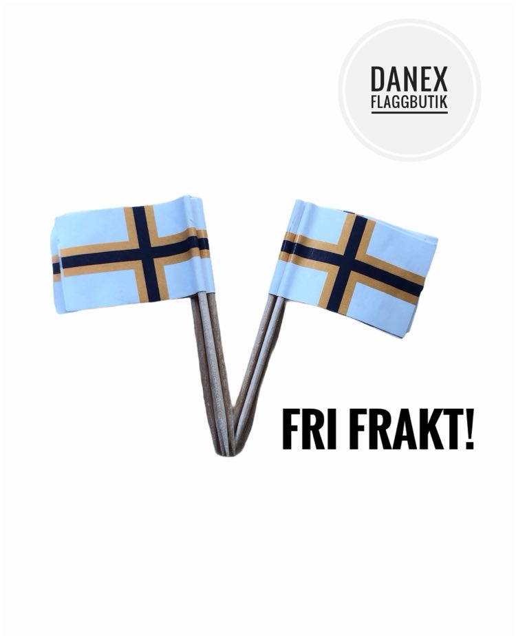 Tårtflaggor Svenskfinska (10st)