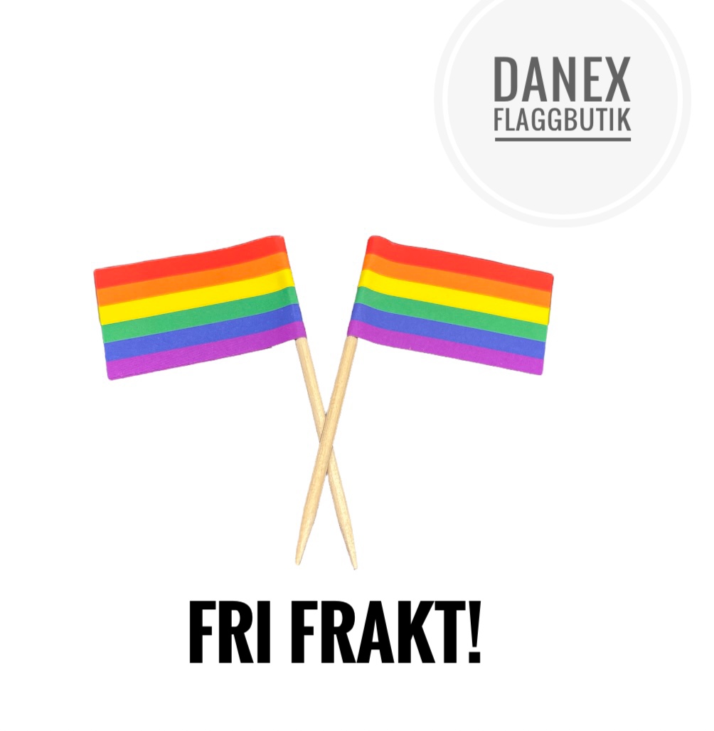 Tårtflaggor Pride (10st)
