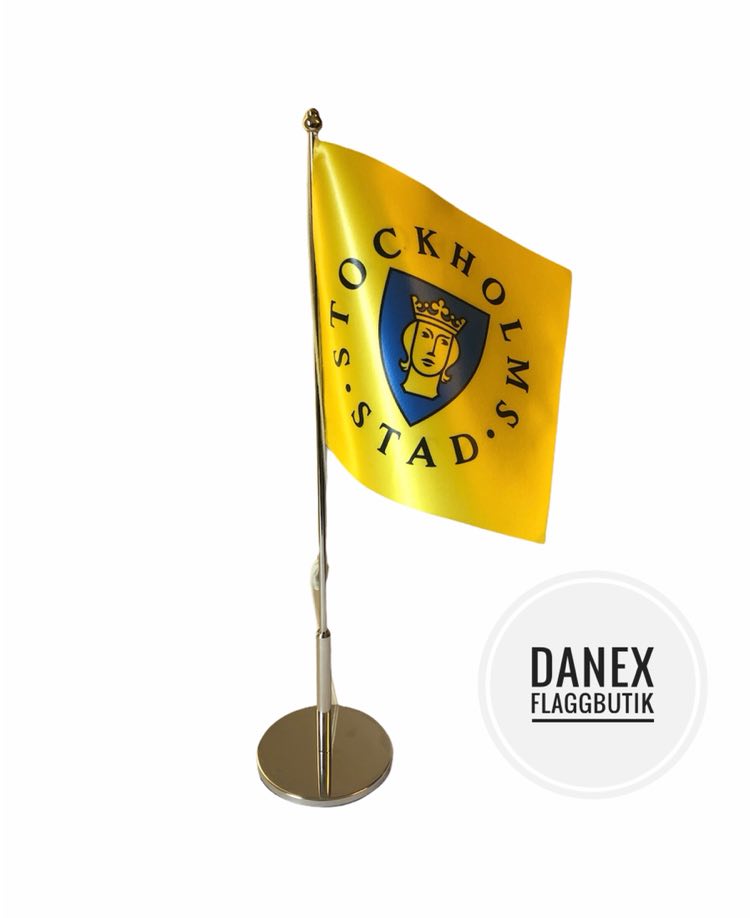 Bordsflagga Stockholm - St Erik