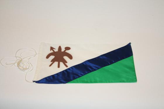 Bordsflagga Lesotho ( Gammal ) 