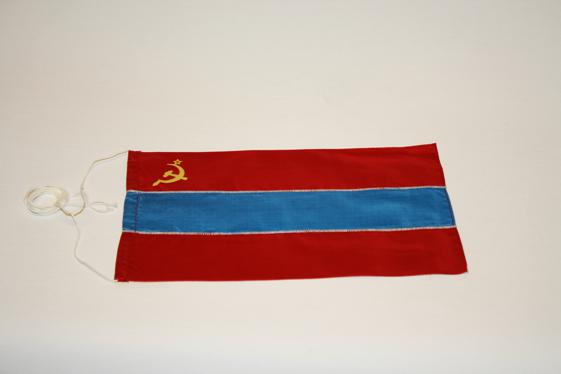 Bordsflagga Uzbekiska SSR - Sovjet ( Gammal ) 
