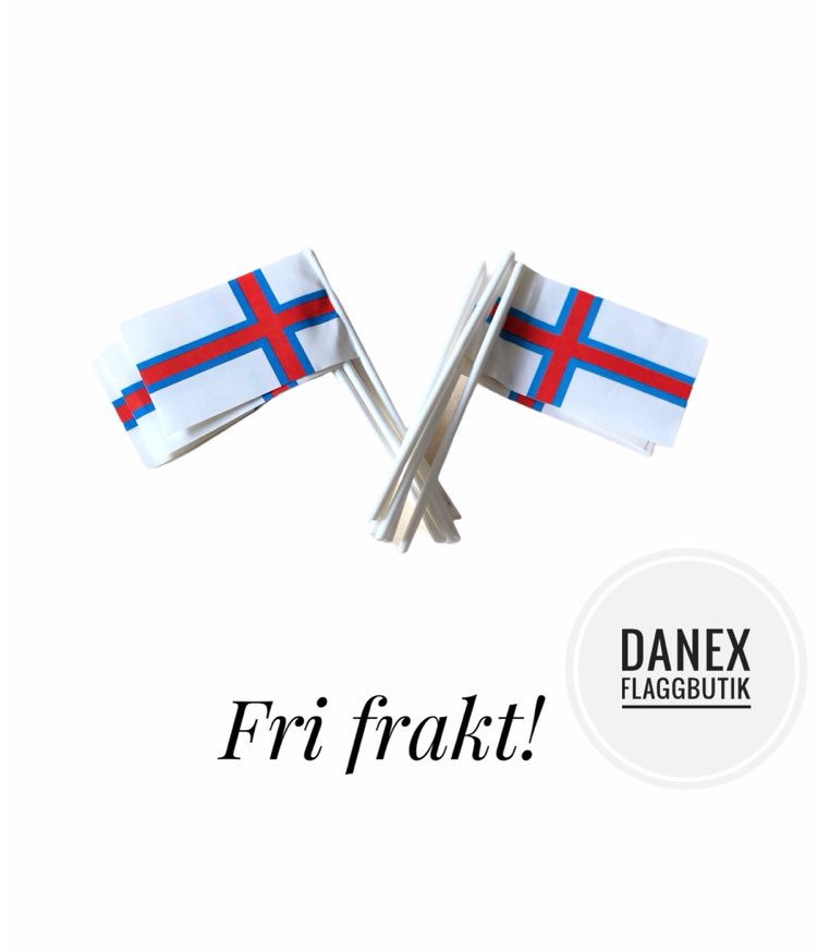 Tårtflaggor Färöarna (10st)