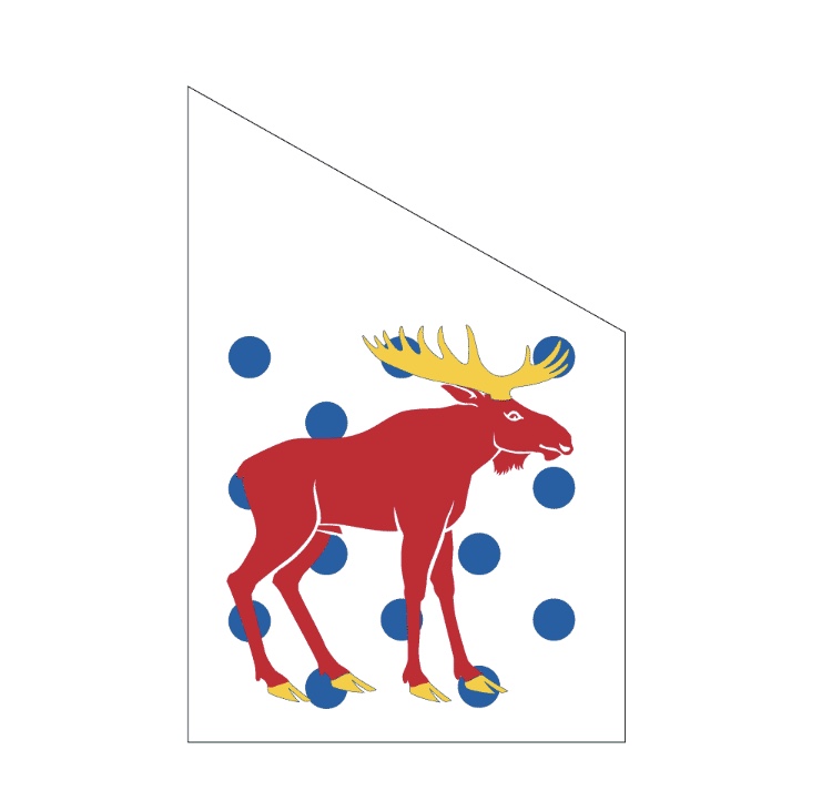 Fasadflagga - Gästrikland - 2