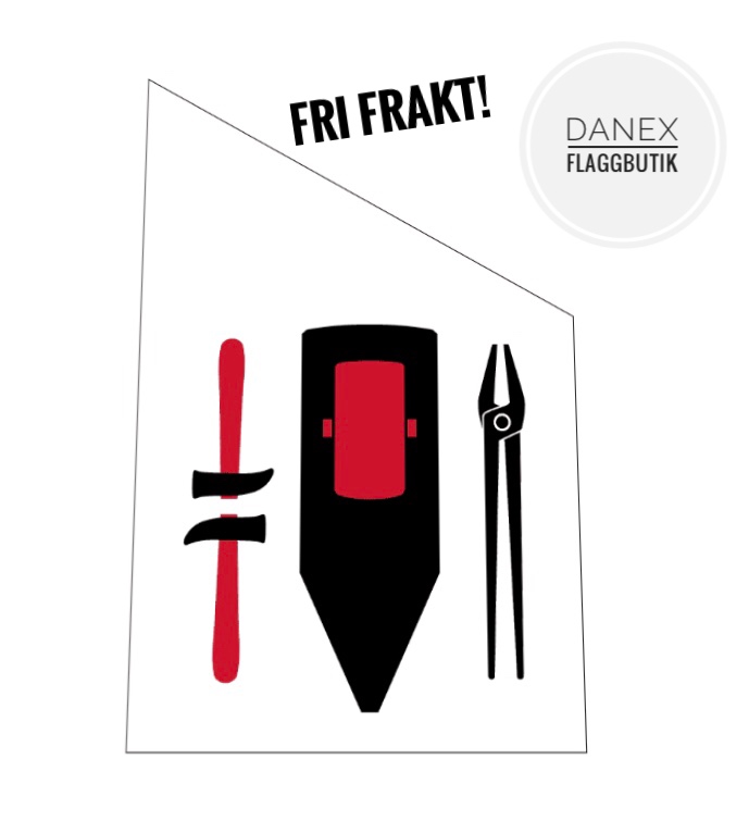 Fasadflagga - Härjedalen