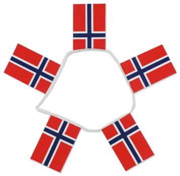Flaggspel i tyg  - Norge  - 2