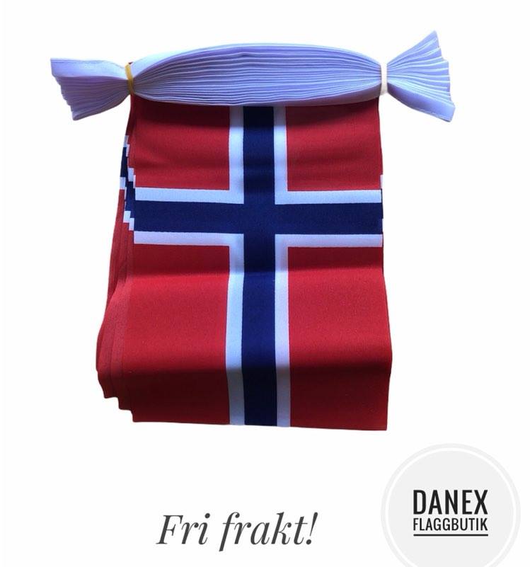 Flaggspel i tyg  - Norge 