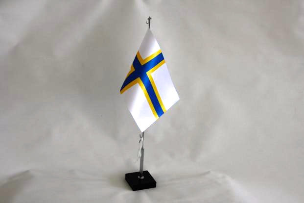 Bordsflaggor Svenskfinska flaggan  - 3