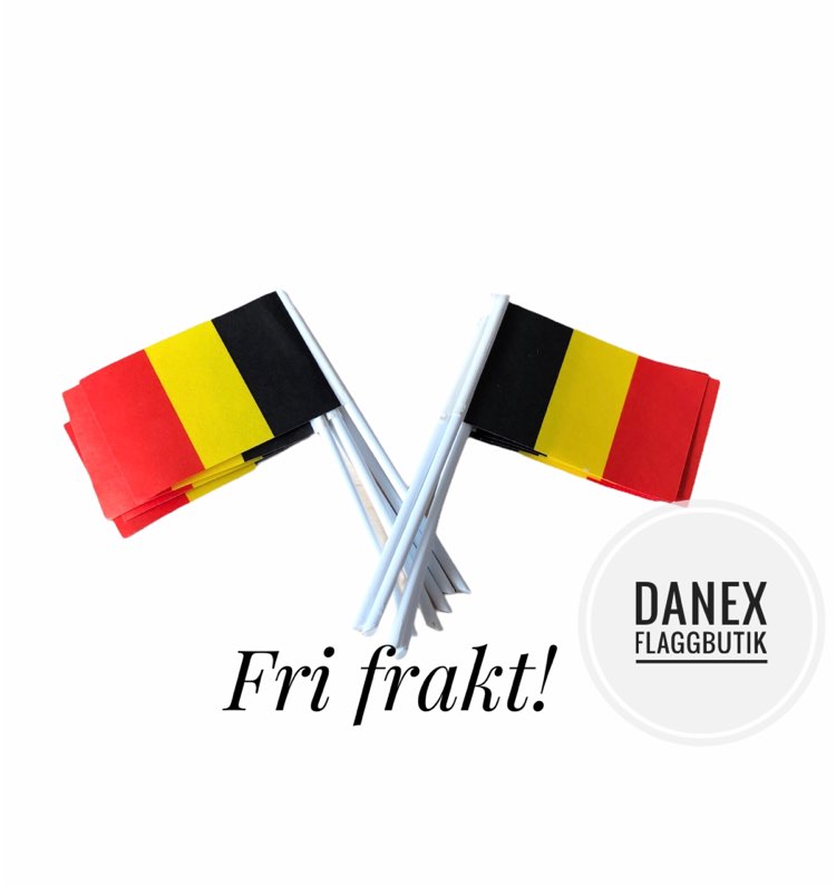 Tårtflaggor Belgien (10st)