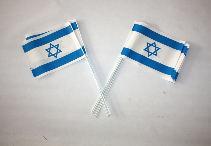Pappersflagga Israel  