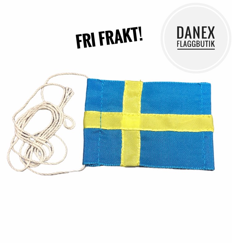 Liten sydd Svensk bordsflagga