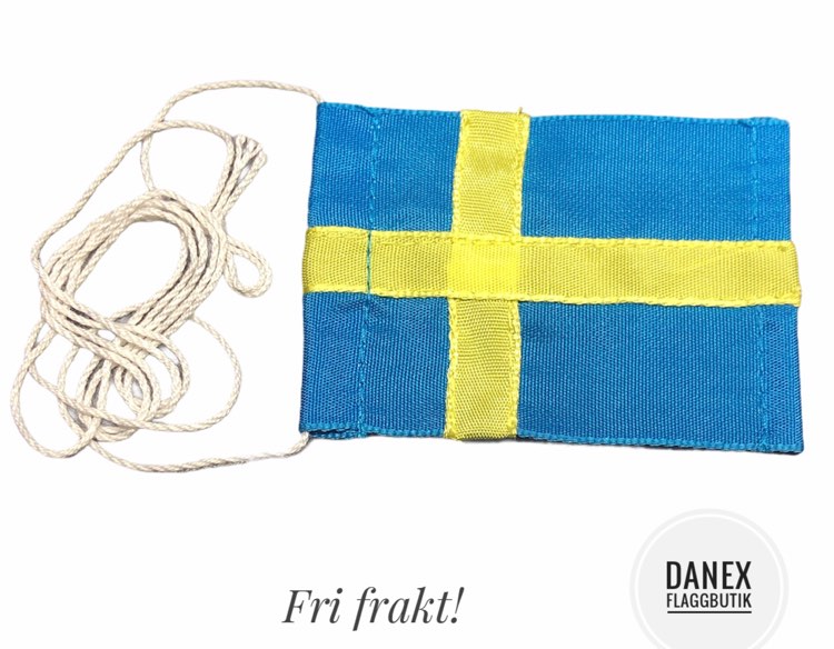 Liten sydd Svensk bordsflagga - 2