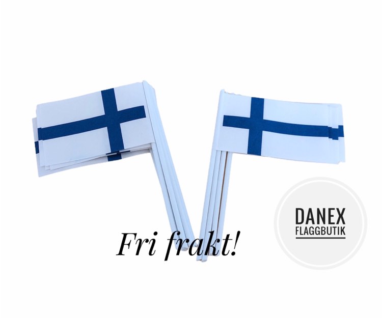 Tårtflaggor Finland (10st)