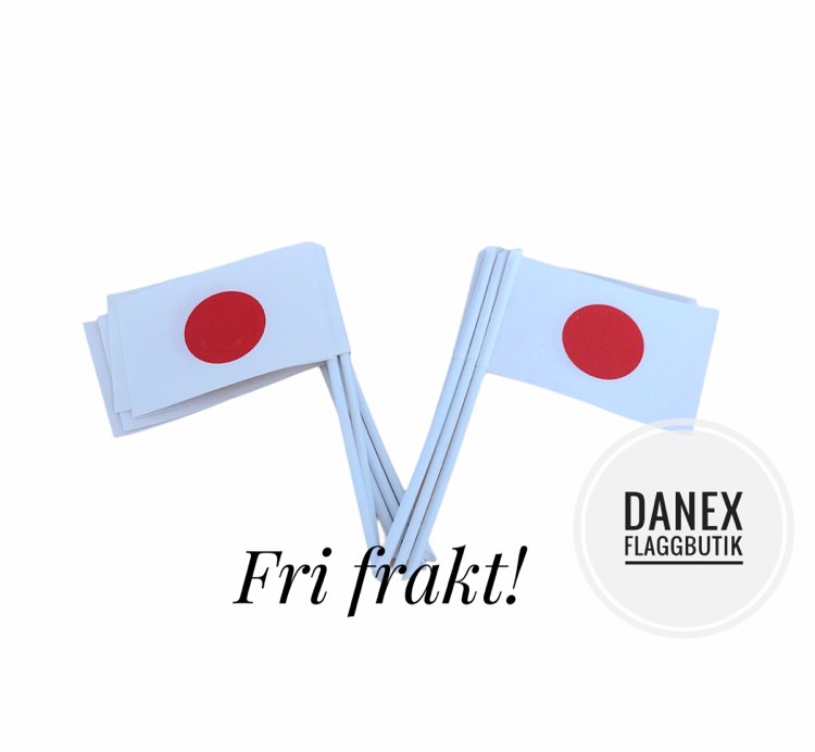 Tårtflaggor Japan (10st)