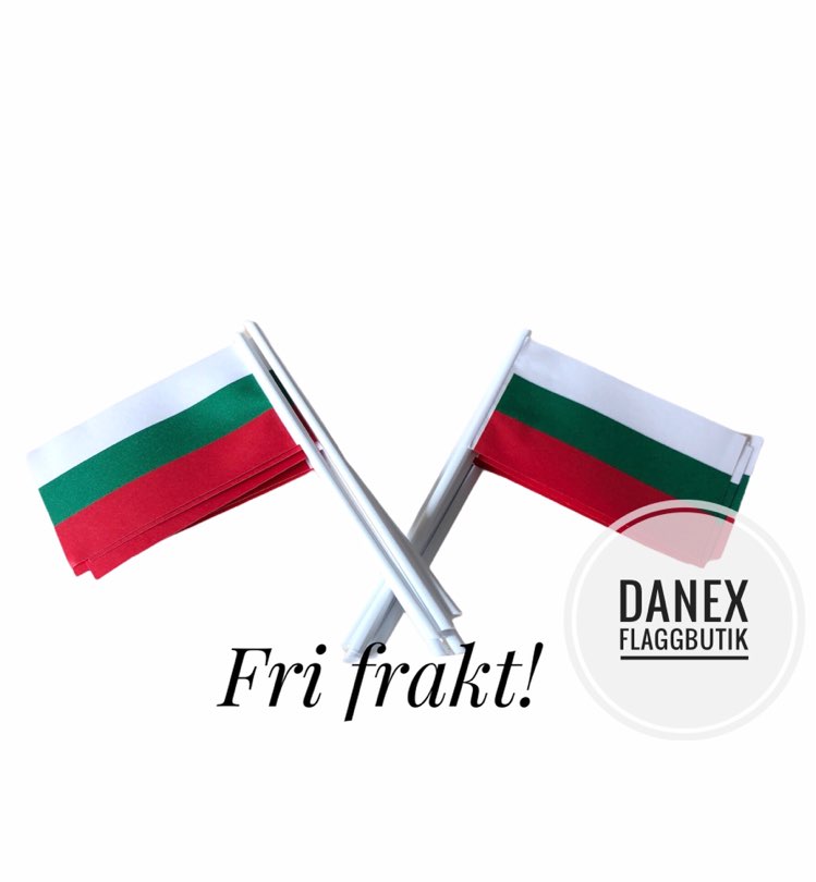 Tårtflaggor Bulgarien (10st)