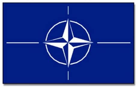 NATO flagga - 240 cm ( Slit stark )  - 4