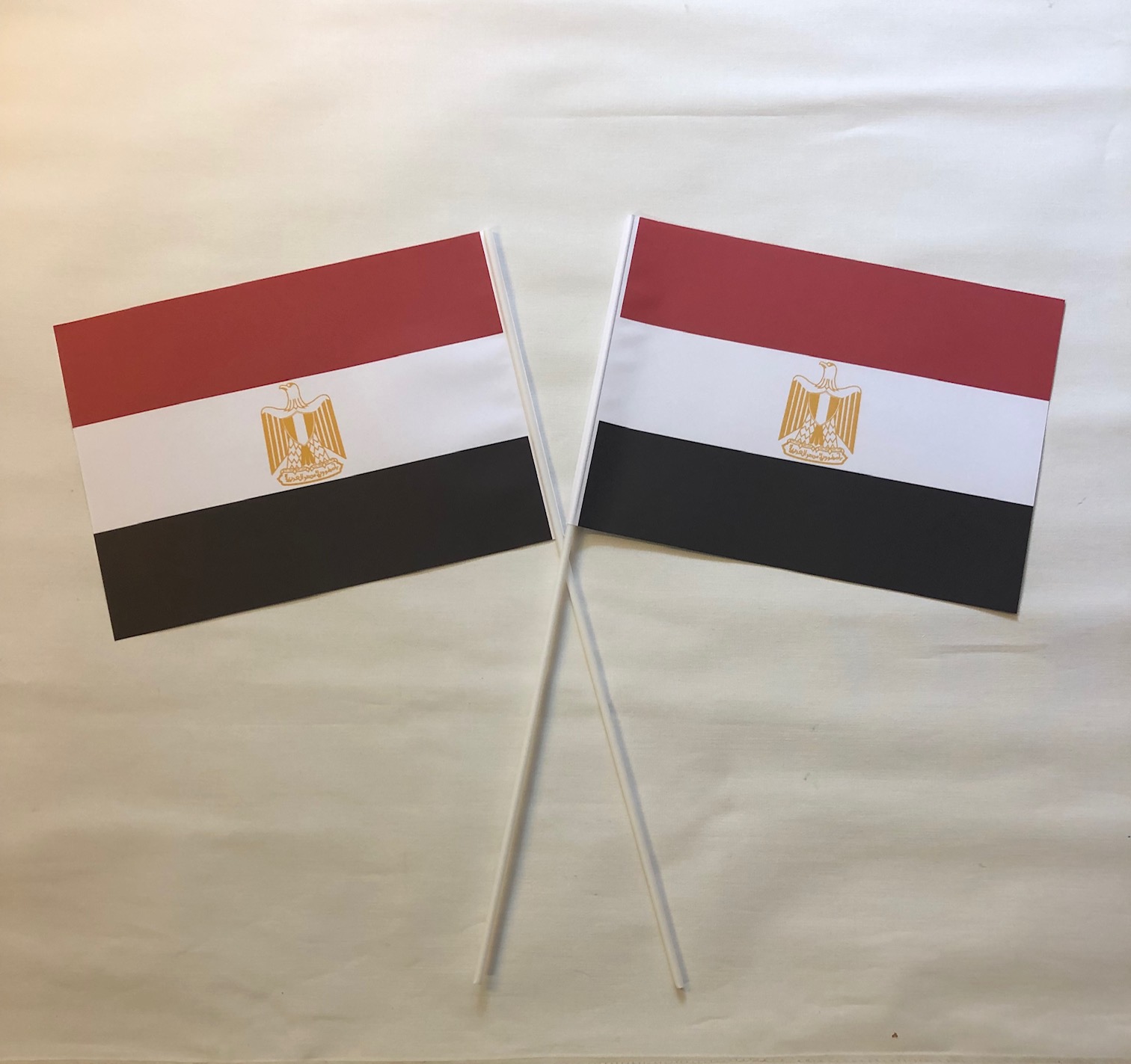 Egypten pappersflagga på pinne