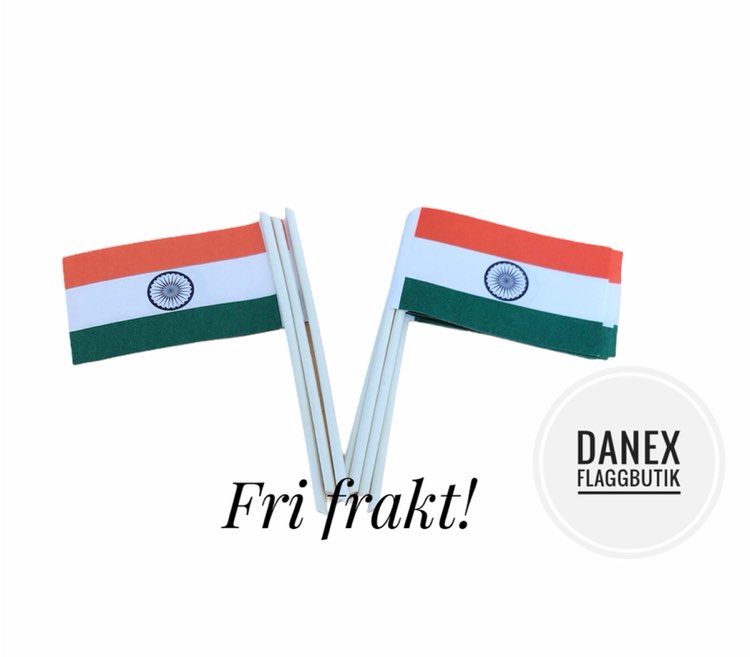 Tårtflaggor Indien (10st)