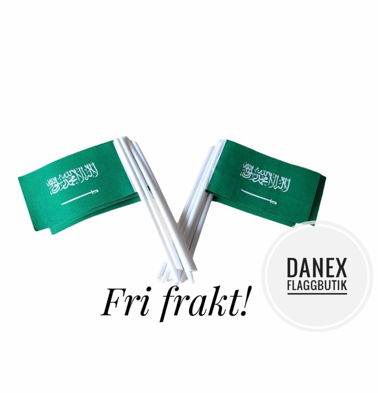 Tårtflaggor Saudiarabien(10st)