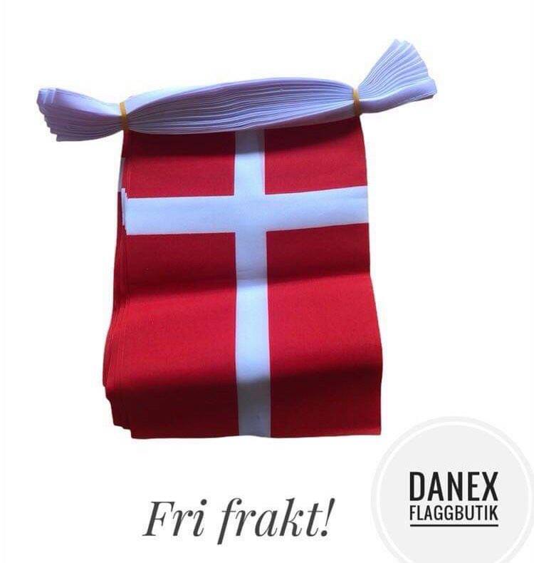 Flaggspel i tyg - Danmark 