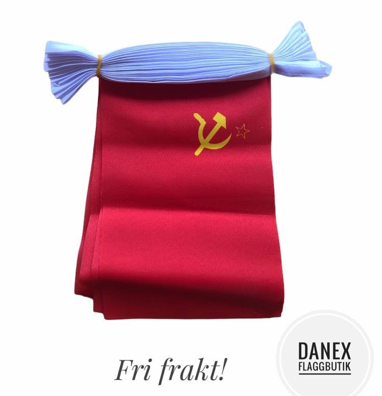 Flaggspel i tyg - Sovjet - USSR