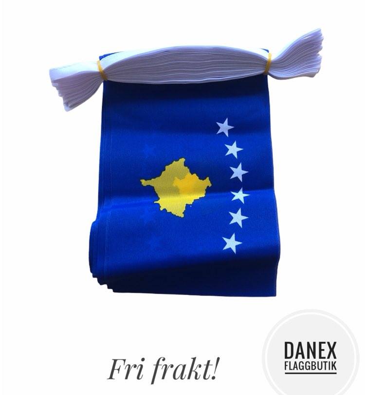 Flaggspel i tyg - Kosovo