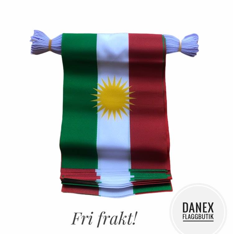 Flaggspel i tyg - Kurdistan 