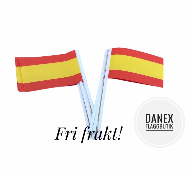 Tårtflaggor Spanien (10st)