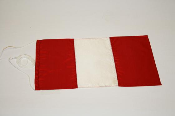 Bordsflagga Peru utan märke - 2