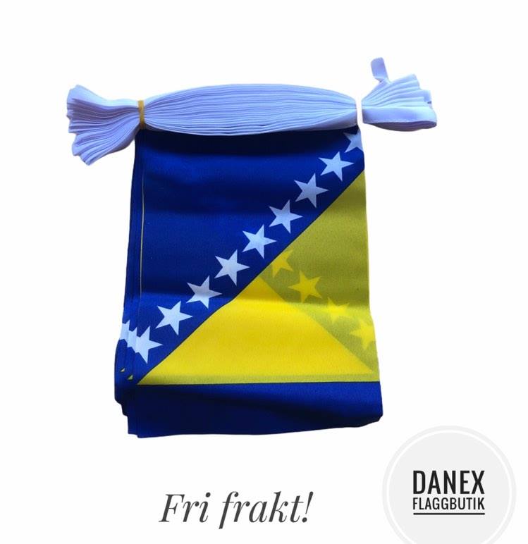 Flaggspel i tyg - Bosnien Hercegovina