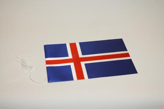 Bordsflagga Island - 2
