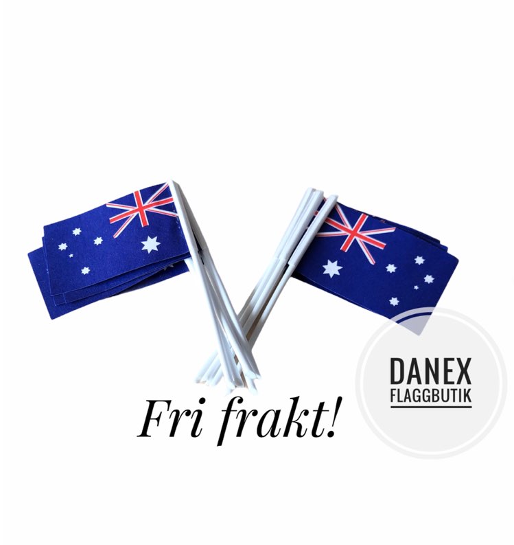 Tårtflaggor Australien (10st)