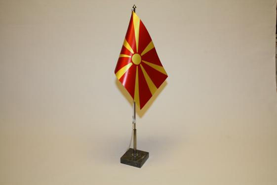 Bordsflagga Nordmakedonien