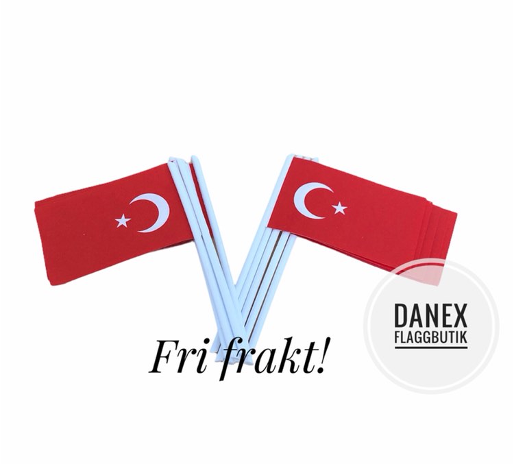 Tårtflaggor Turkiet (10st)