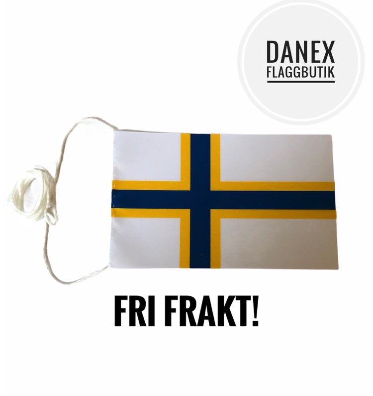 Bordsflagga  Svenskfinska flaggan 10x16 cm 